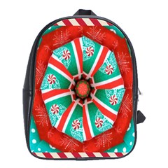 Christmas Kaleidoscope School Bag (large) by artworkshop