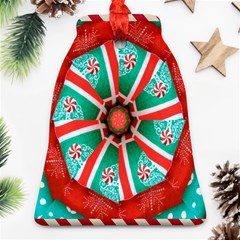 Christmas Kaleidoscope Bell Ornament (two Sides) by artworkshop