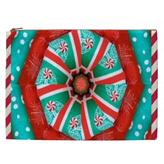 Christmas Kaleidoscope Cosmetic Bag (xxl) by artworkshop