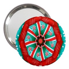 Christmas Kaleidoscope 3  Handbag Mirrors by artworkshop