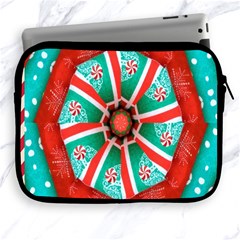 Christmas Kaleidoscope Apple Ipad 2/3/4 Zipper Cases by artworkshop