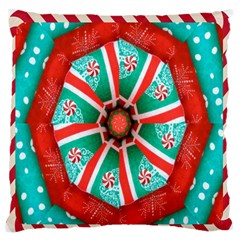 Christmas Kaleidoscope Standard Flano Cushion Case (one Side) by artworkshop