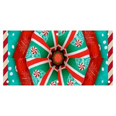 Christmas Kaleidoscope Banner And Sign 6  X 3  by artworkshop