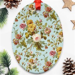 Flowers Vintage Floral Ornament (oval) by artworkshop