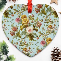 Flowers Vintage Floral Ornament (heart)