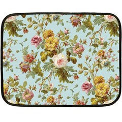 Flowers Vintage Floral Double Sided Fleece Blanket (mini)  by artworkshop