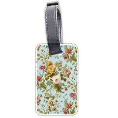 Flowers Vintage Floral Luggage Tag (two Sides) by artworkshop