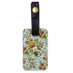 Flowers Vintage Floral Luggage Tag (one Side) by artworkshop