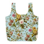 Flowers Vintage Floral Full Print Recycle Bag (L) Front