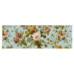 Flowers Vintage Floral Banner And Sign 6  X 2 