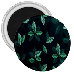 Leaves Pattern 3  Magnets by artworkshop