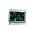 Leaves Pattern Italian Charm (9mm) Front