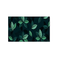 Leaves Pattern Sticker (rectangular)