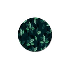 Leaves Pattern Golf Ball Marker by artworkshop