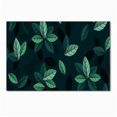 Leaves Pattern Postcards 5  X 7  (pkg Of 10) by artworkshop