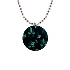 Leaves Pattern 1  Button Necklace by artworkshop