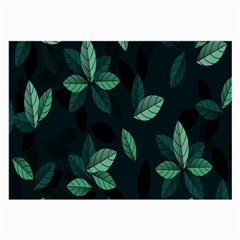 Leaves Pattern Large Glasses Cloth by artworkshop