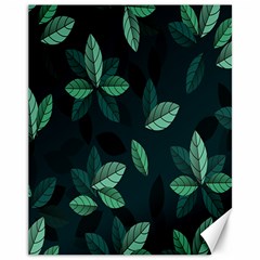 Leaves Pattern Canvas 11  X 14  by artworkshop