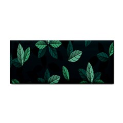 Leaves Pattern Hand Towel by artworkshop