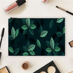 Leaves Pattern Cosmetic Bag (large) by artworkshop