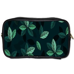 Leaves Pattern Toiletries Bag (two Sides) by artworkshop