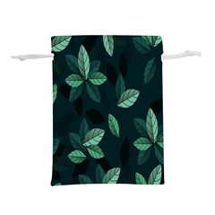 Leaves Pattern Lightweight Drawstring Pouch (l) by artworkshop