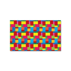 Lego Background Sticker (rectangular) by artworkshop