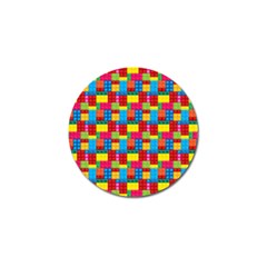 Lego Background Golf Ball Marker by artworkshop