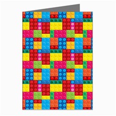 Lego Background Greeting Cards (pkg Of 8) by artworkshop