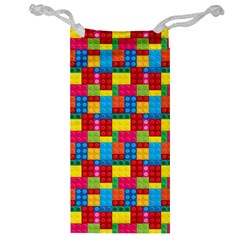 Lego Background Jewelry Bag by artworkshop