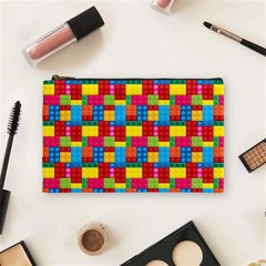 Lego Background Cosmetic Bag (medium) by artworkshop