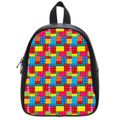 Lego Background School Bag (small) by artworkshop