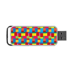 Lego Background Portable Usb Flash (one Side) by artworkshop