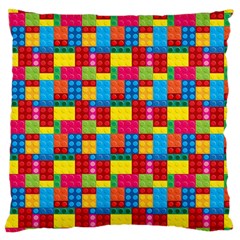 Lego Background Large Cushion Case (one Side) by artworkshop