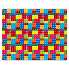 Lego Background Double Sided Flano Blanket (medium)  by artworkshop