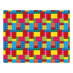 Lego Background Double Sided Flano Blanket (large)  by artworkshop