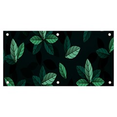 Leaves Pattern Banner And Sign 6  X 3  by artworkshop