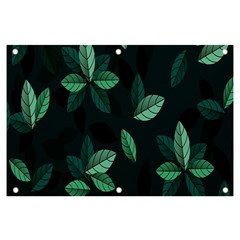 Leaves Pattern Banner And Sign 6  X 4  by artworkshop