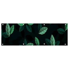 Leaves Pattern Banner And Sign 9  X 3 