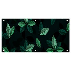 Leaves Pattern Banner And Sign 4  X 2 