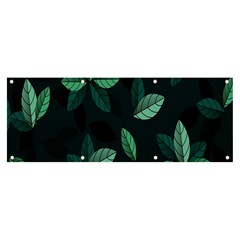 Leaves Pattern Banner And Sign 8  X 3 