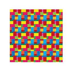 Lego Background Square Satin Scarf (30  X 30 ) by artworkshop