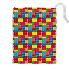 Lego Background Drawstring Pouch (5xl) by artworkshop