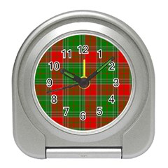 Lumberjack Plaid Travel Alarm Clock by artworkshop