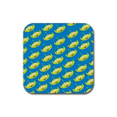 Pattern Aliens Rubber Coaster (square) by artworkshop