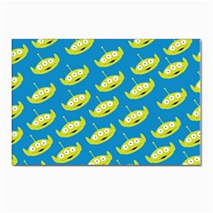 Pattern Aliens Postcard 4 x 6  (pkg Of 10) by artworkshop