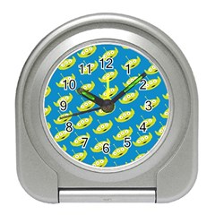 Pattern Aliens Travel Alarm Clock by artworkshop