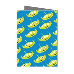 Pattern Aliens Mini Greeting Cards (pkg Of 8)