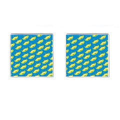 Pattern Aliens Cufflinks (square) by artworkshop