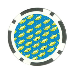 Pattern Aliens Poker Chip Card Guard (10 Pack) by artworkshop